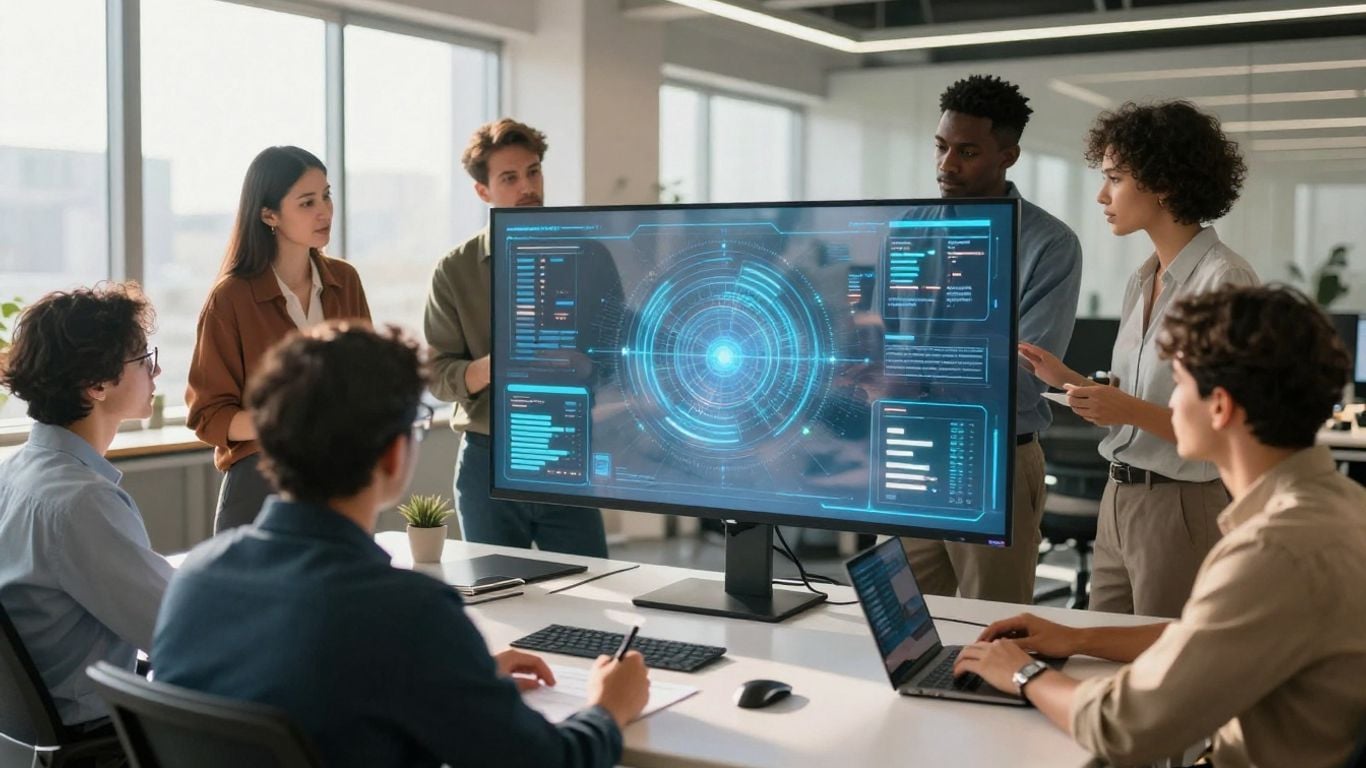 Sales team using AI analysis tools