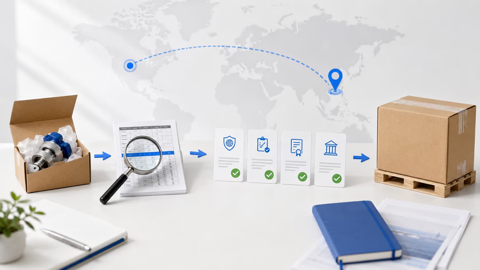 A step-by-step workflow using an HS code to verify import permits, certificates and destination-country requirements before shipment.