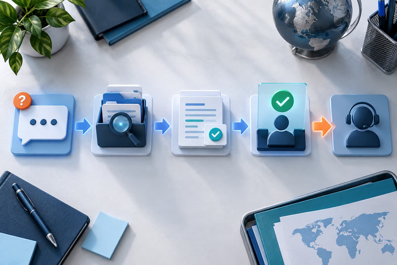 Export customer support AI evidence and approval workflow