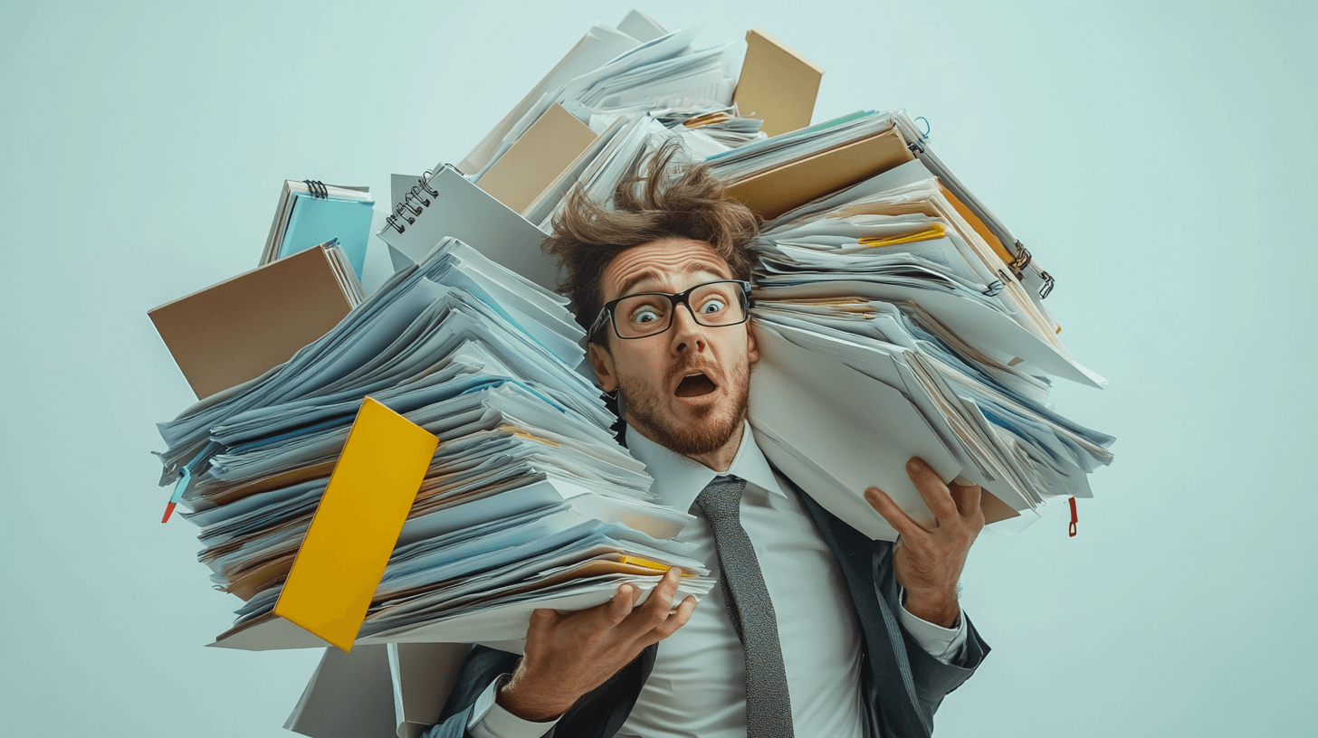 Stress man due to manual traditional lead gen