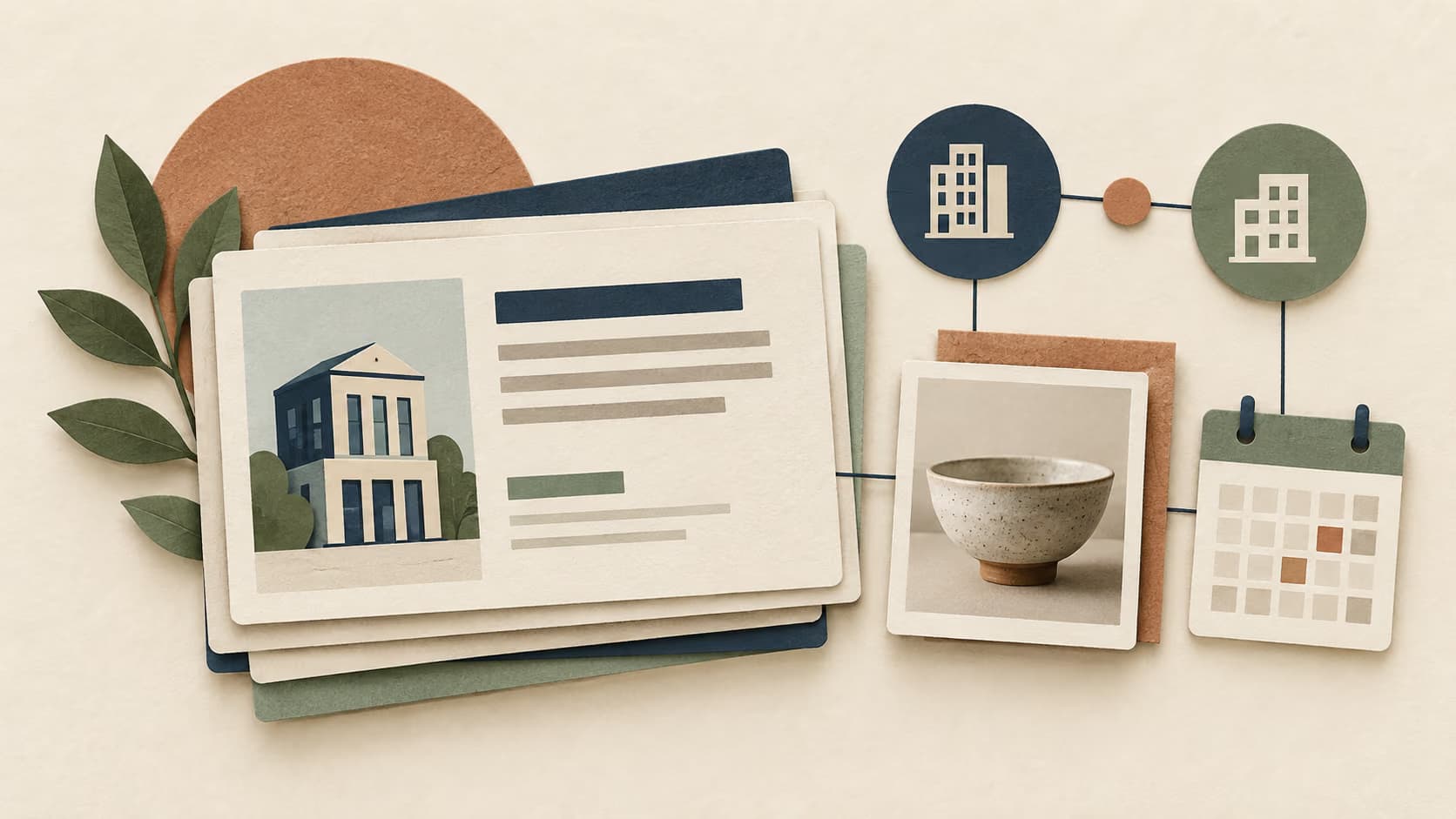 Company profile evidence cards connecting registry information, product details, dates and business relationships