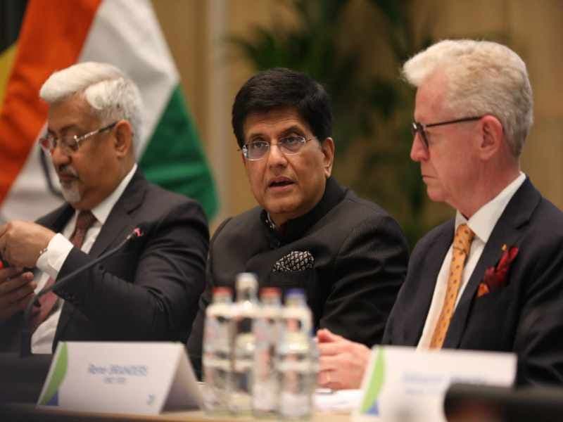 Conceptual graphic representing India FTA Strategy and the proposed dedicated Free Trade Agreement Minister.