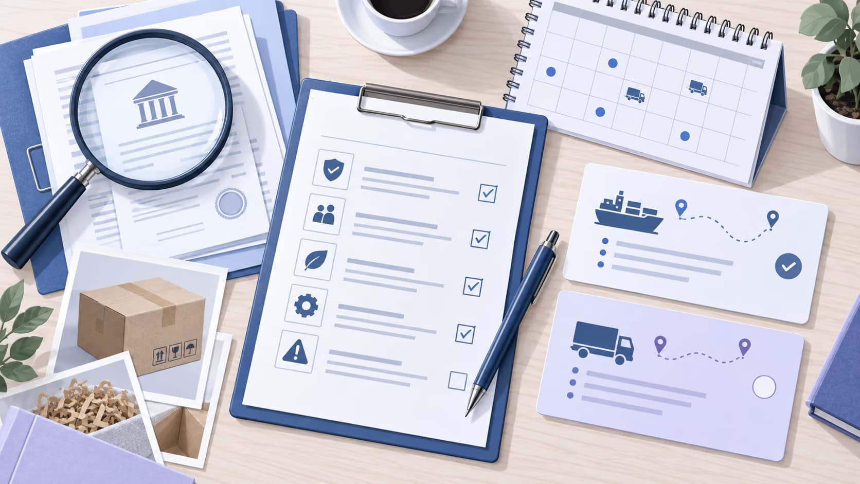 Supplier review worksheet with identity evidence, delivery checks and an alternative supply option