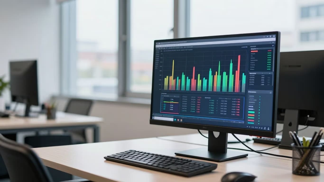 Market analytics screen